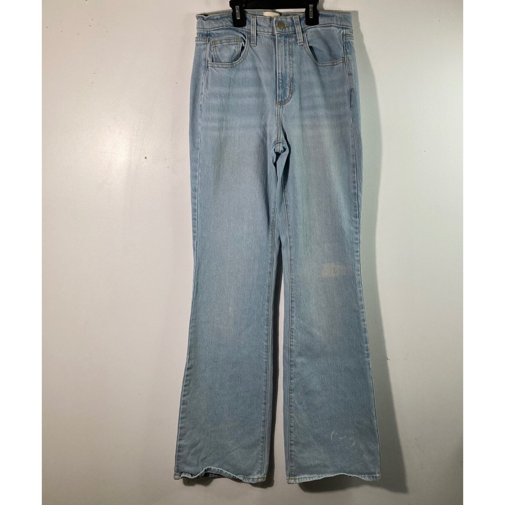 Womens Universal Thread High Rise Flare Jeans 6L Light Wash Blue